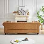 Divano a 3 posti Chesterfield 85.5 in tessuto tecnico con cuscini