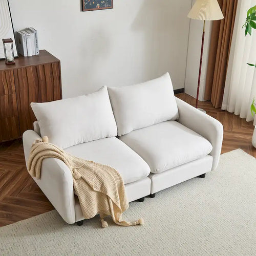 - Divano modulare a 2 posti Evelyn Modern in tessuto