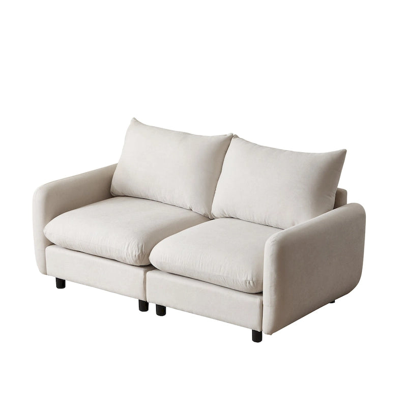 - Divano modulare a 2 posti Evelyn Modern in tessuto