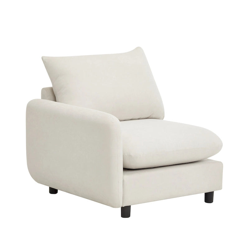 - Divano modulare a 2 posti Evelyn Modern in tessuto