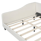 Divano Letto con Struttura a L e Piedini in Legno