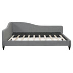 Divano Letto con Struttura a L e Piedini in Legno