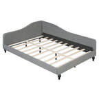 Divano Letto con Struttura a L e Piedini in Legno