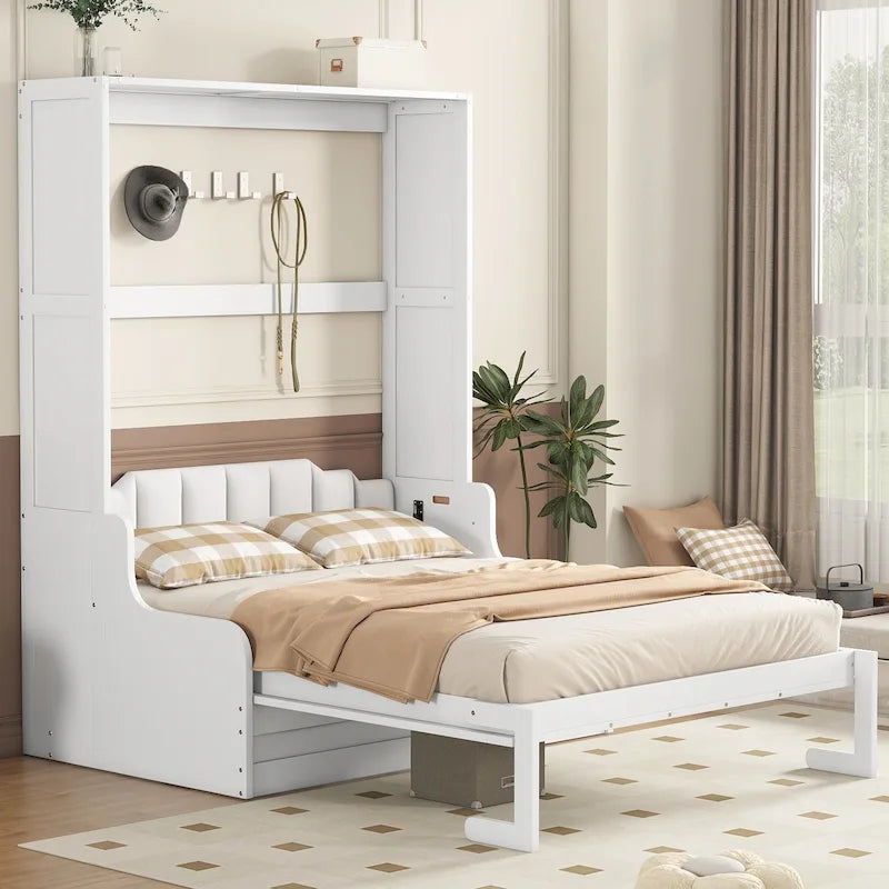 Letto a scomparsa matrimoniale moderno con cuscino