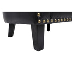Poltrona a barilotto Accent, sedia da salotto con borchie e gambe in legno massiccio