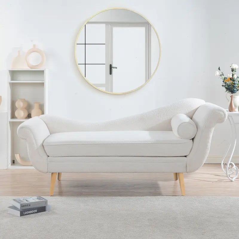 Chaise longue 70,86W con bracciolo a voluta