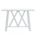 Consolle e Tavolo d'ingresso rustico bianco - 32,5 A x 47,9 L x 15 P