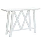Consolle e Tavolo d'ingresso rustico bianco - 32,5 A x 47,9 L x 15 P