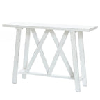 Consolle e Tavolo d'ingresso rustico bianco - 32,5 A x 47,9 L x 15 P