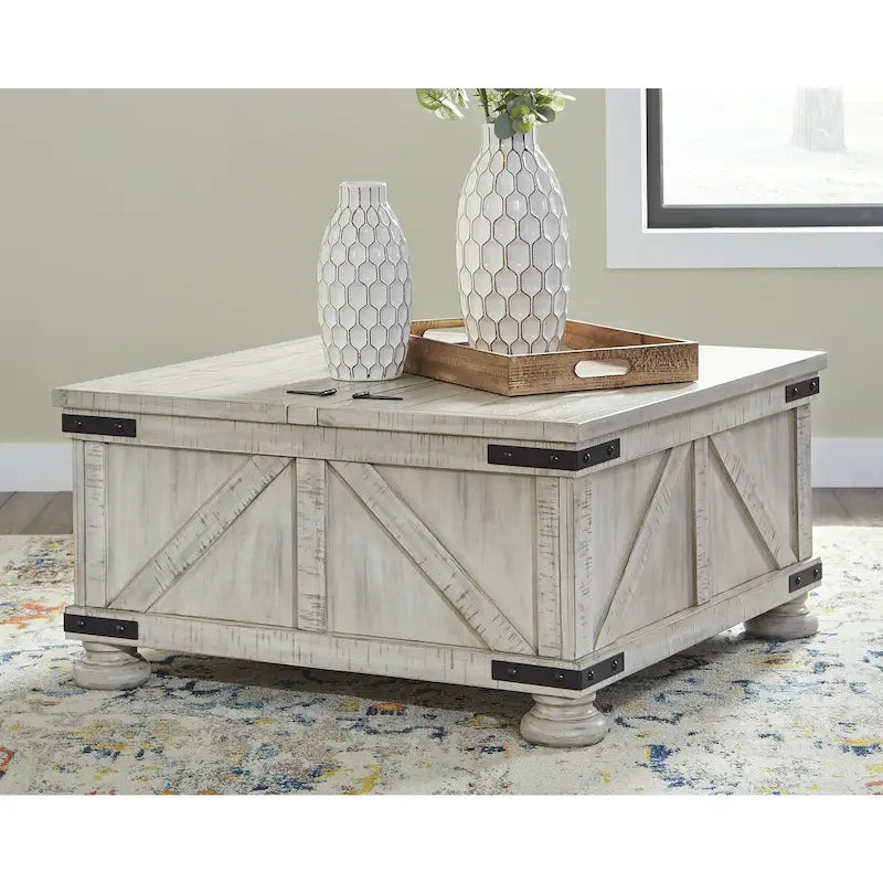 Signature Design by   Carynhurst Cocktail Table with Storage - 36W x 36D x 18H
