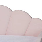 Divano letto queen size moderno e contemporaneo Timila in velluto rosa chiaro con letto estraibile