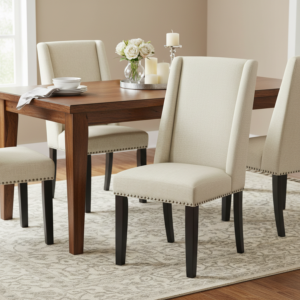 Sedia da pranzo imbottita Carolina Living Laurant - Set da 2