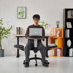 Sedia da meditazione ergonomica nera regolabile, multiposizione, per casa/ufficio