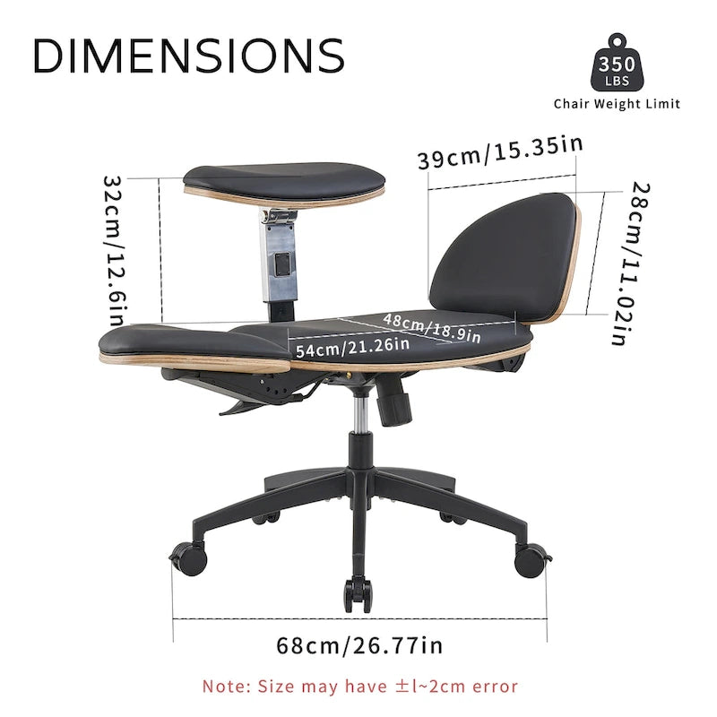 Sedia da meditazione ergonomica nera regolabile, multiposizione, per casa/ufficio