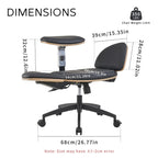 Sedia da meditazione ergonomica nera regolabile, multiposizione, per casa/ufficio