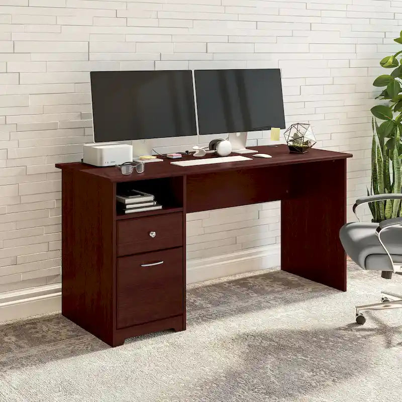Scrivania Cabot da 60W con cassetti e contenitore