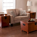   Liatris Oak Wood Trunk Coffee Table and Set of 2 End Tables