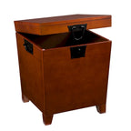 Tavolino da caffè e set di 2 tavolini laterali Liatris Oak Wood Trunk