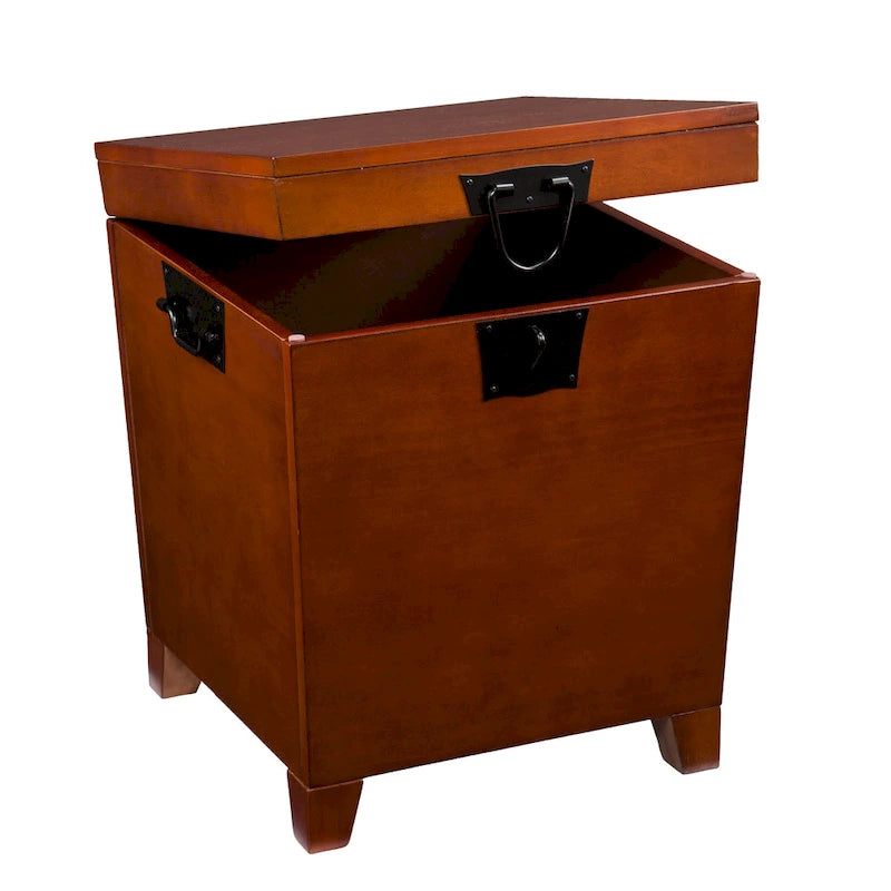 Tavolino da caffè e set di 2 tavolini laterali Liatris Oak Wood Trunk