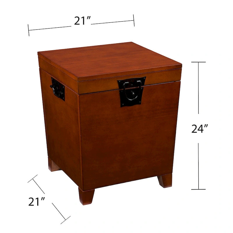 Tavolino da caffè e set di 2 tavolini laterali Liatris Oak Wood Trunk
