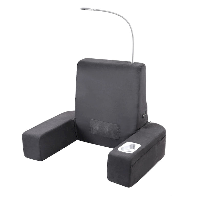   Backrest Bed Lounger with Heated Shiatsu Massage