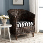 Poltrona a botte Charla in rattan con cuscino - 73,9 x 69,1 x 83,1 cm - 74Lx69Px84H