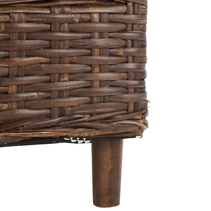 Poltrona a botte Charla in rattan con cuscino - 73,9 x 69,1 x 83,1 cm - 74Lx69Px84H