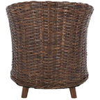 Poltrona a botte Charla in rattan con cuscino - 73,9 x 69,1 x 83,1 cm - 74Lx69Px84H