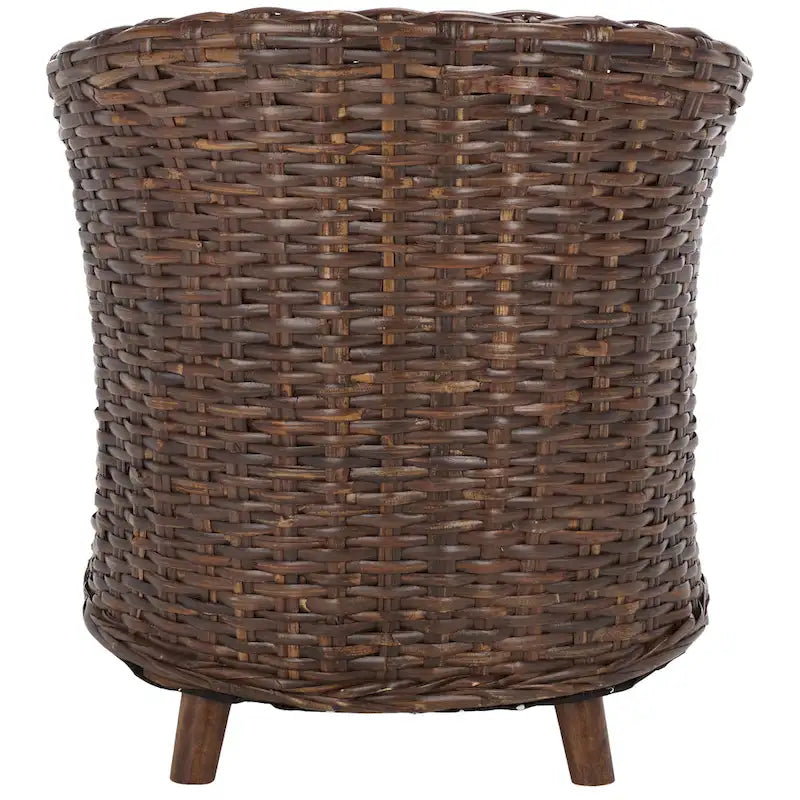 Poltrona a botte Charla in rattan con cuscino - 73,9 x 69,1 x 83,1 cm - 74Lx69Px84H