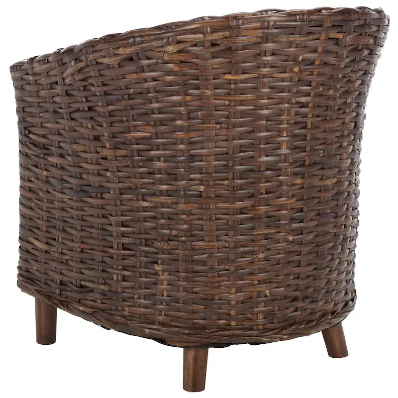 Poltrona a botte Charla in rattan con cuscino - 73,9 x 69,1 x 83,1 cm - 74Lx69Px84H