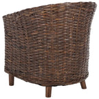 Poltrona a botte Charla in rattan con cuscino - 73,9 x 69,1 x 83,1 cm - 74Lx69Px84H