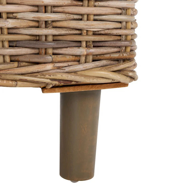Poltrona a botte Charla in rattan con cuscino - 73,9 x 69,1 x 83,1 cm - 74Lx69Px84H