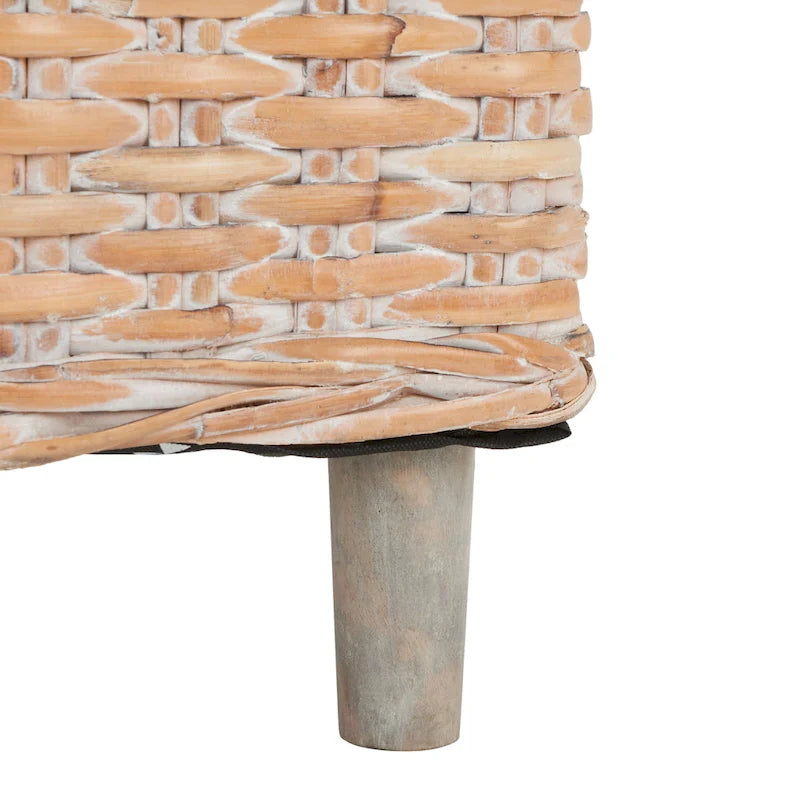 Poltrona a botte Charla in rattan con cuscino - 73,9 x 69,1 x 83,1 cm - 74Lx69Px84H