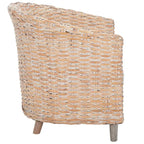 Poltrona a botte Charla in rattan con cuscino - 73,9 x 69,1 x 83,1 cm - 74Lx69Px84H