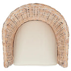 Poltrona a botte Charla in rattan con cuscino - 73,9 x 69,1 x 83,1 cm - 74Lx69Px84H