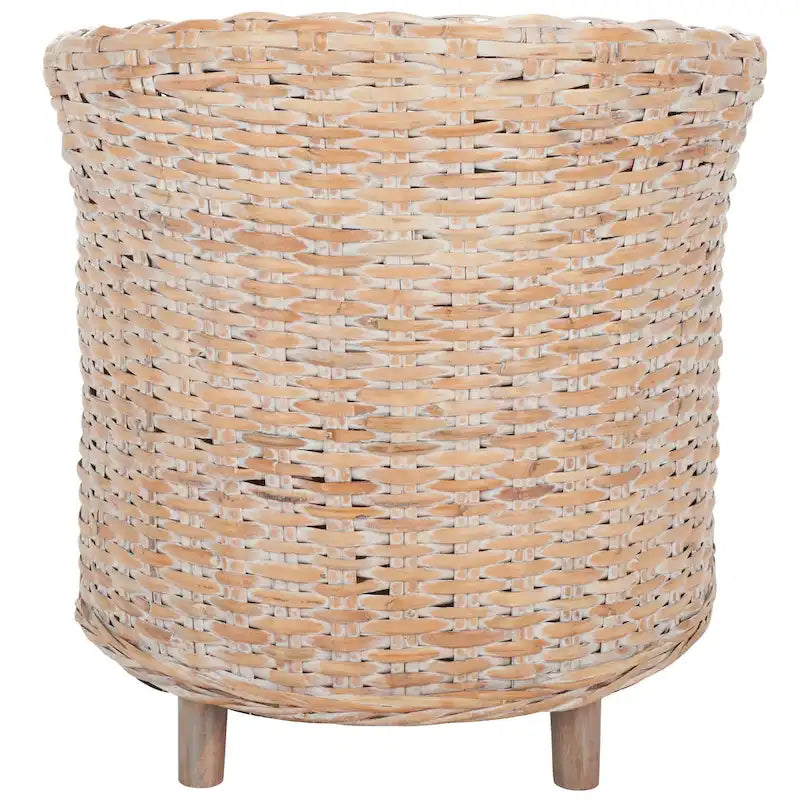 Poltrona a botte Charla in rattan con cuscino - 73,9 x 69,1 x 83,1 cm - 74Lx69Px84H