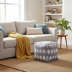 Pouf a cubo per interni