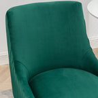 Sedie da pranzo moderne in velluto glamour, set da 8