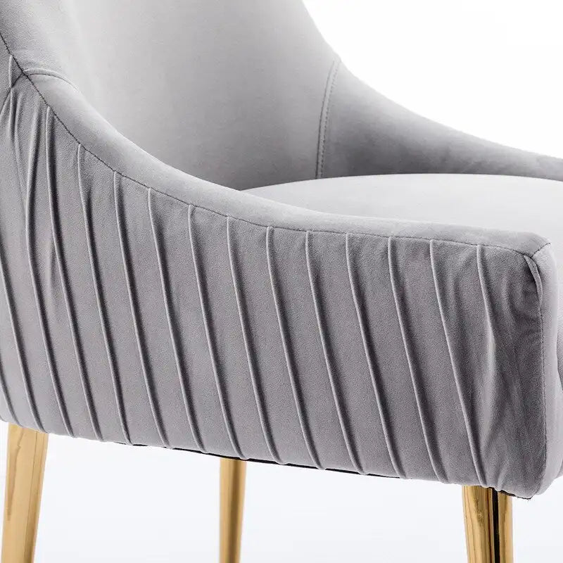 Sedie da pranzo moderne in velluto glamour, set da 8
