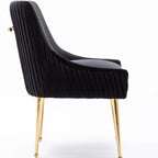 Sedie da pranzo moderne in velluto glamour, set da 8