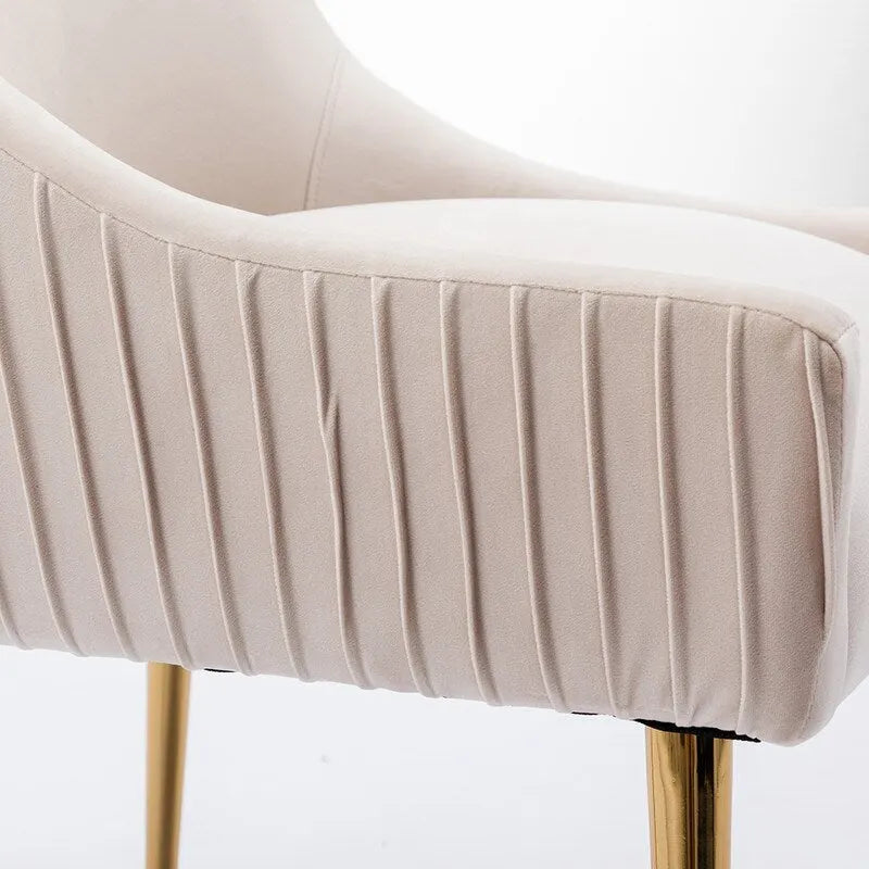 Sedie da pranzo moderne in velluto glamour, set da 8