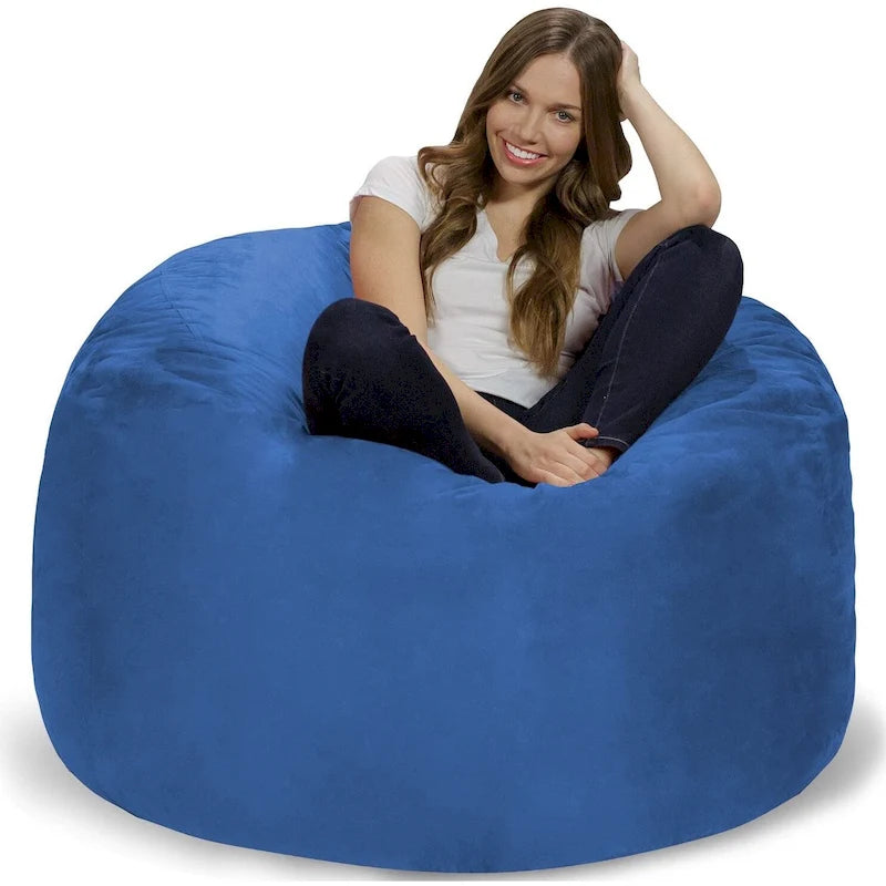Poltrona sacco in memory foam da 4 piedi con fodera rimovibile