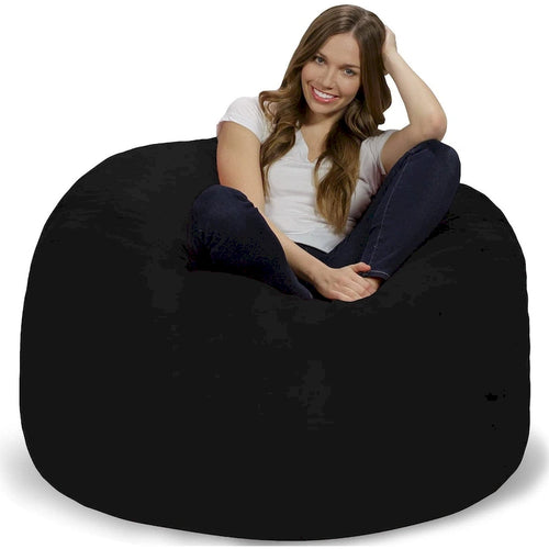 Bean Bag Chair 4-foot Memory Foam Removable Cover Bean Bags