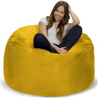 Poltrona sacco in memory foam da 4 piedi con fodera rimovibile