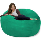 Poltrona sacco in memory foam da 4 piedi con fodera rimovibile