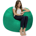 Poltrona sacco in memory foam da 4 piedi con fodera rimovibile