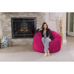 Poltrona sacco in memory foam da 4 piedi con fodera rimovibile
