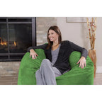 Poltrona sacco in memory foam da 4 piedi con fodera rimovibile