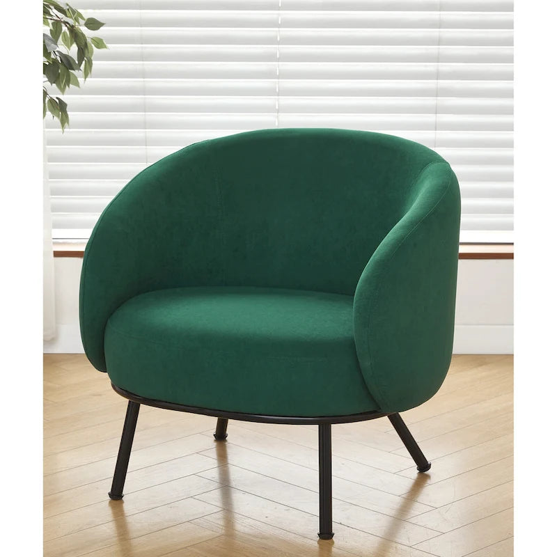 Poltrona accento interna Mid-Century a botte