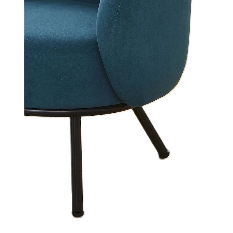 Poltrona accento interna Mid-Century a botte